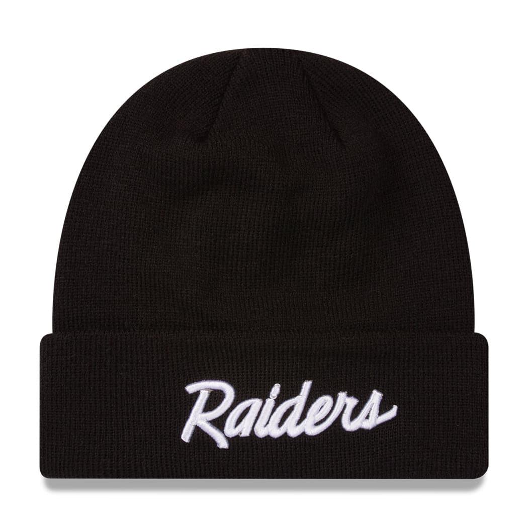 New Era Beanies Las Vegas Raiders New Era NFL Script Cuff Beanie - Black