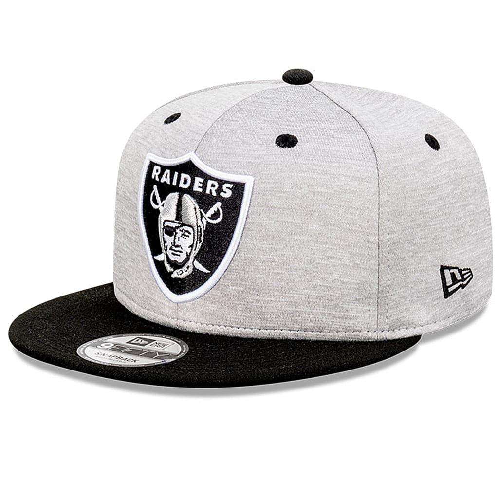 New Era Caps Adjustable M/L Las Vegas Raiders New Era NFL Shadow Tech 2 Tone 9FIFTY Snapback Hat - Grey/Black