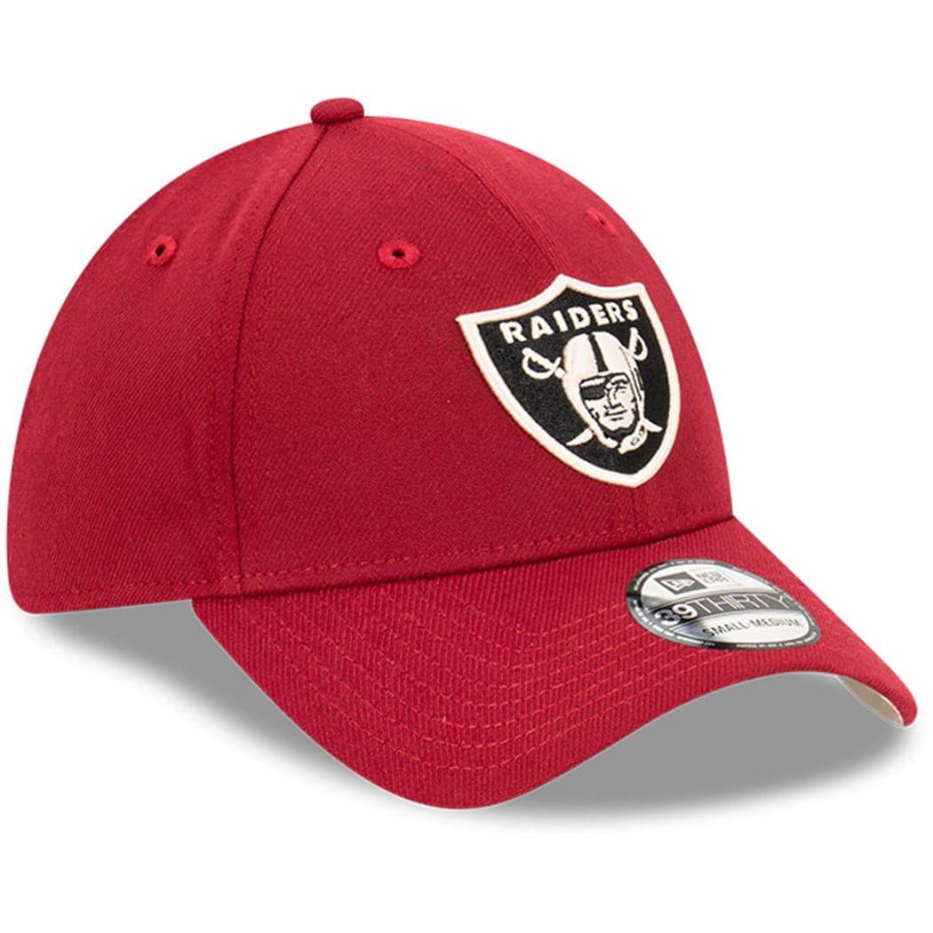 New Era Caps Las Vegas Raiders New Era NFL Stone Team 39THIRTY Stretch Fit Hat - Cardinal