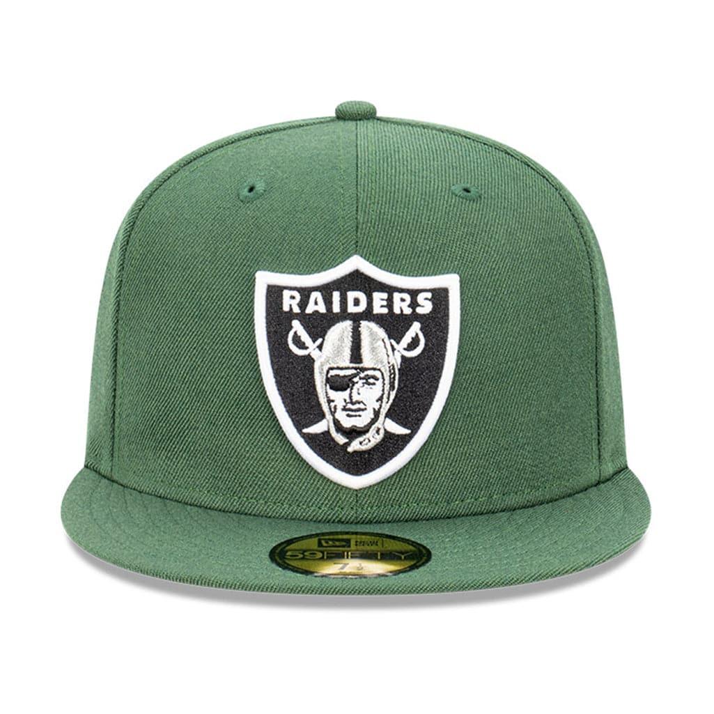New Era Caps Las Vegas Raiders New Era NFL Team 59FIFTY Fitted Hat - Rifle Green