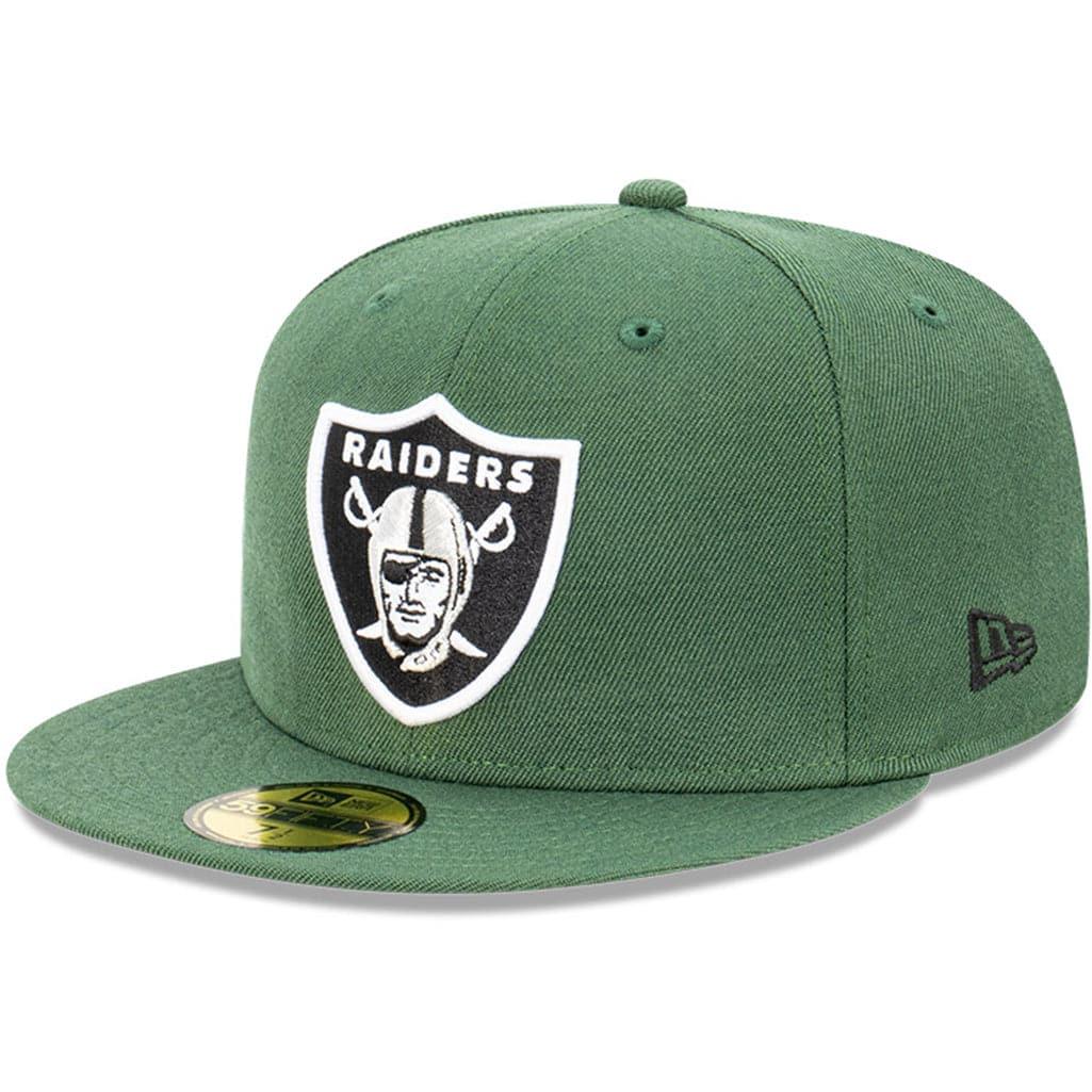 New Era Caps Las Vegas Raiders New Era NFL Team 59FIFTY Fitted Hat - Rifle Green
