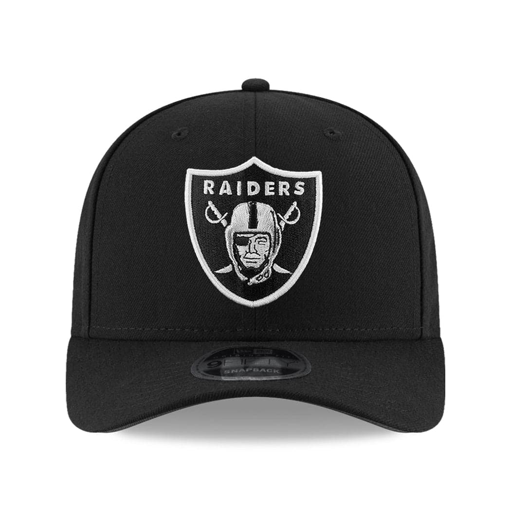 New Era Caps Las Vegas Raiders New Era NFL Team Binder Pre-Curved 9FIFTY Snapback Hat - Black