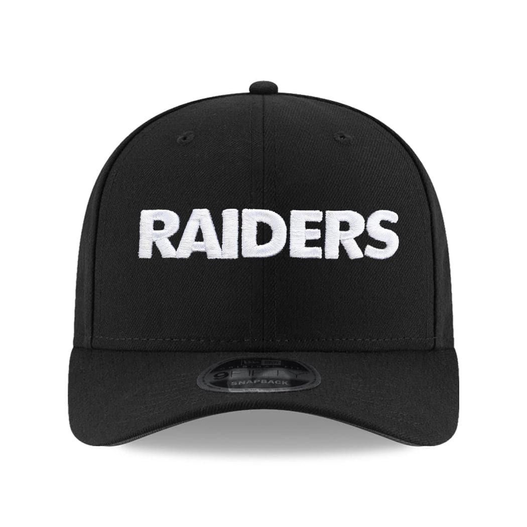 New Era Caps Las Vegas Raiders New Era NFL Wordmark 9FIFTY OF Pre-Curved Snapback Hat - Black