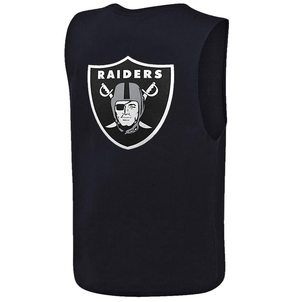 Majestic Athletic T-Shirts Las Vegas Raiders NFL Yisser Muscle T-Shirt - Black