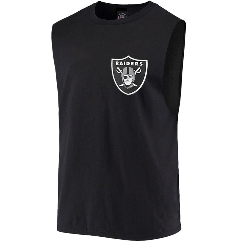 Majestic Athletic T-Shirts Las Vegas Raiders NFL Yisser Muscle T-Shirt - Black