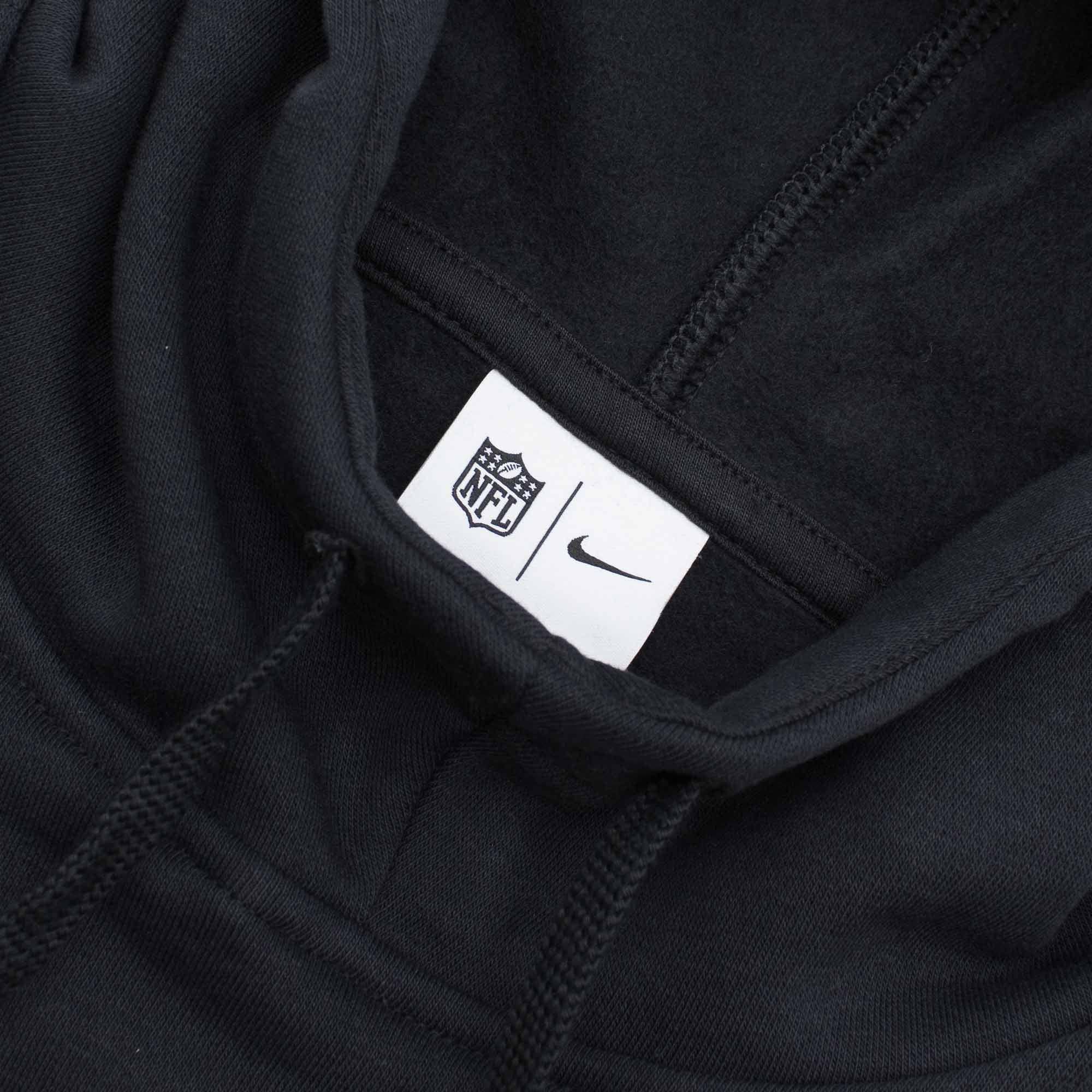 Nike Jumpers Las Vegas Raiders Nike NFL Historic Fleece Hoodie Jumper - Black