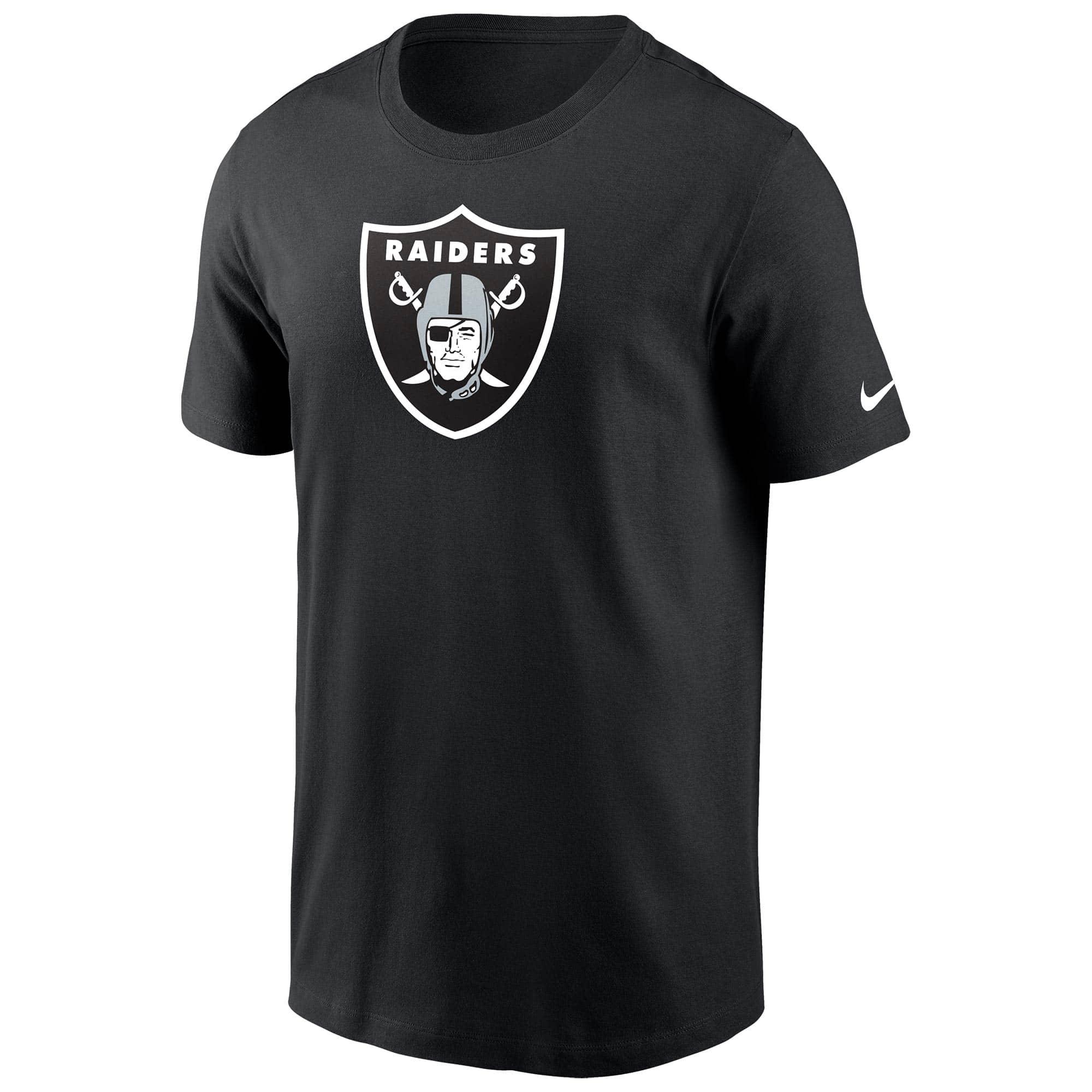Nike T-Shirts Las Vegas Raiders Nike NFL Team Logo Essential T-Shirt - Black
