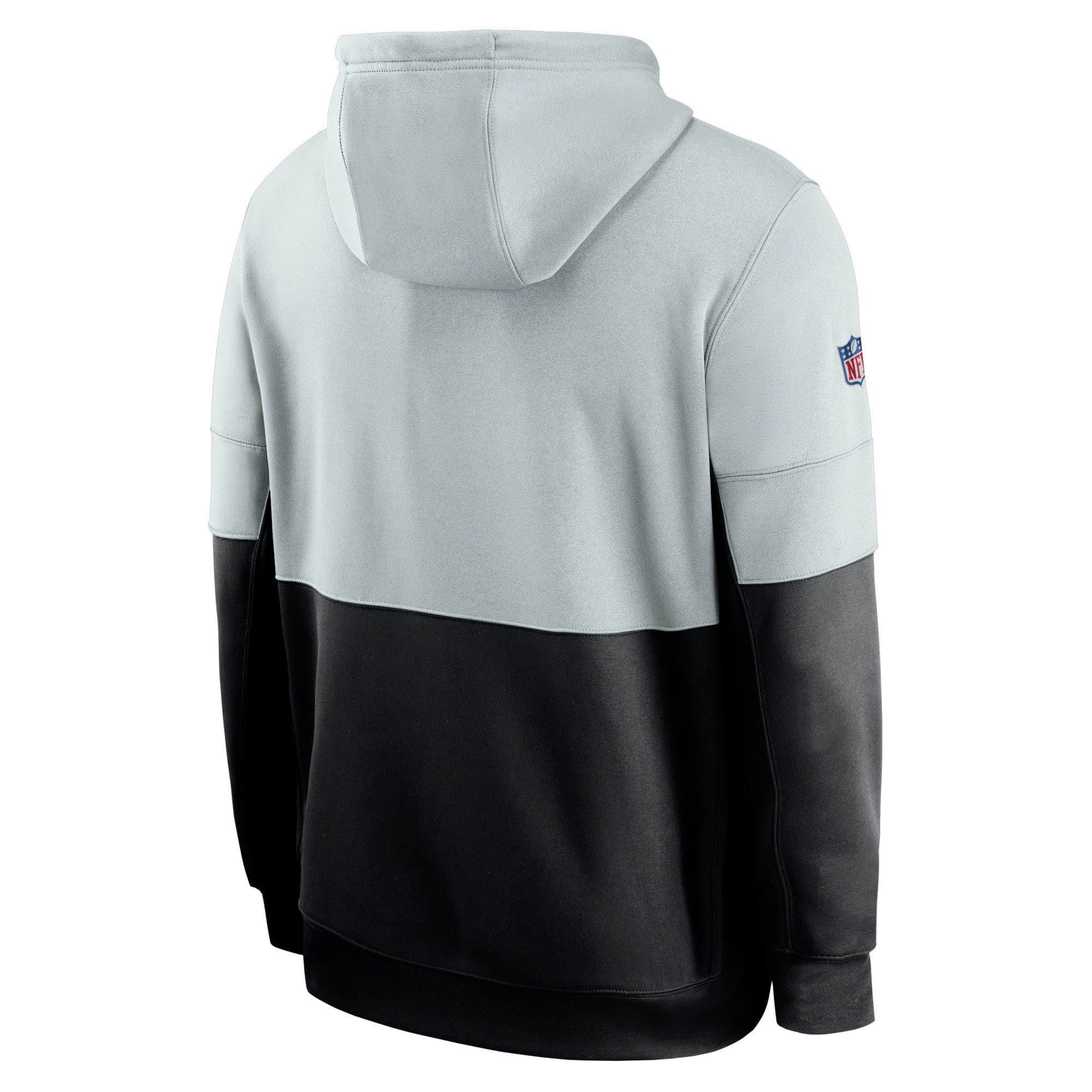 Nike Jumpers Las Vegas Raiders Nike NFL TN Lockup Therma Hoodie Jumper - Silver/Black