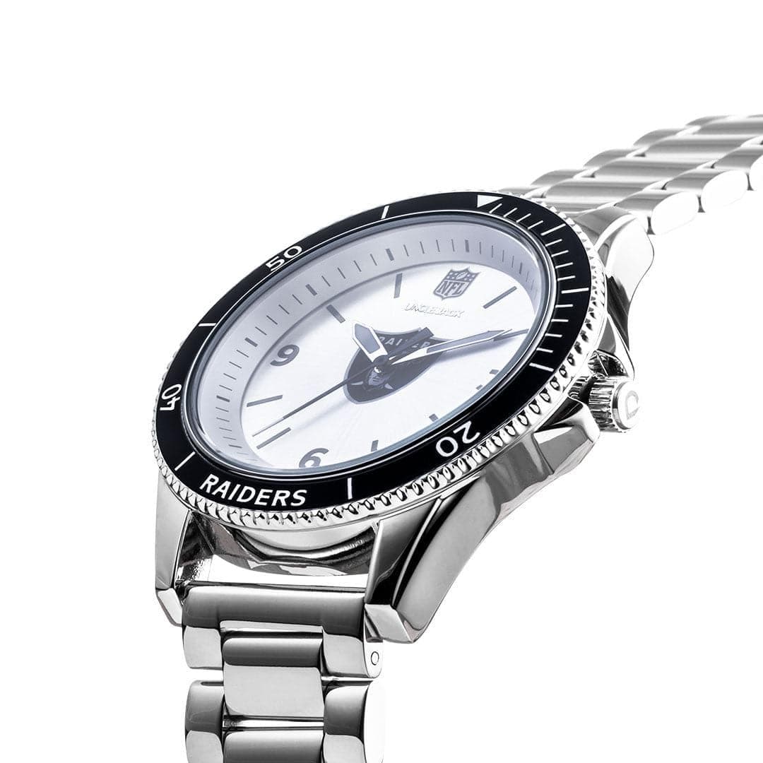 Uncle Jack Accessories Las Vegas Raiders Uncle Jack NFL Team Unisex Watch - Silver