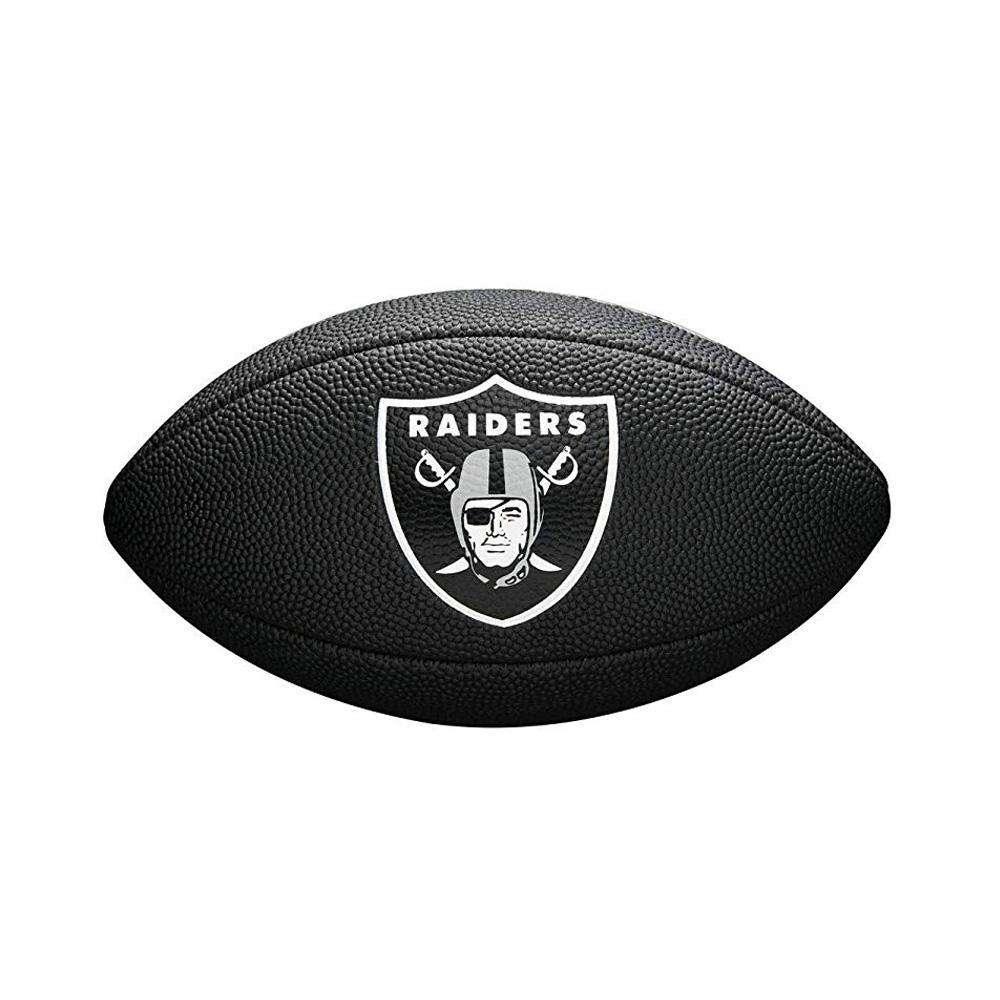 Wilson Sporting Goods Balls Las Vegas Raiders Wilson NFL Mini Size Team Football - Black