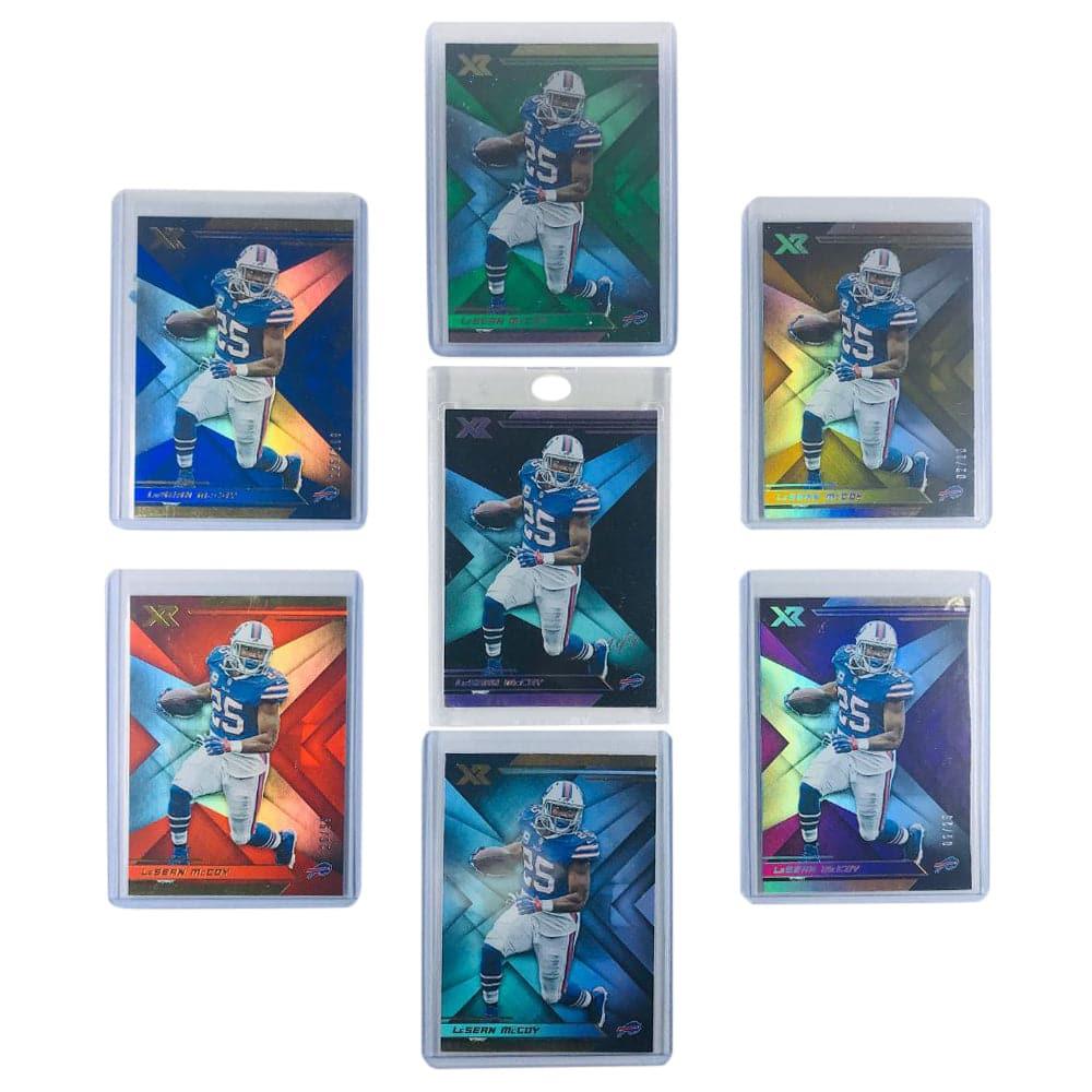 Panini Cards LaSean McCoy Buffalo Bills NFL 7 XR Rainbow Parallel Card Set incl 1/1