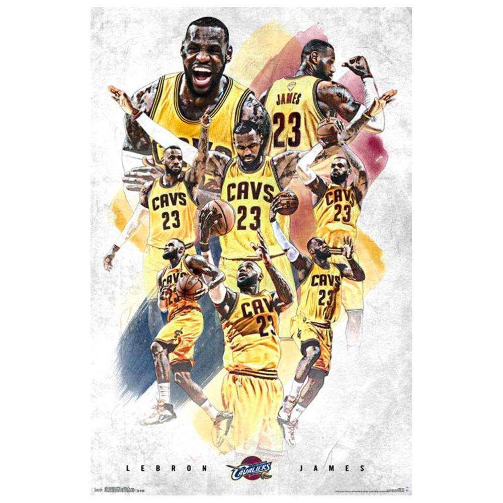 Trends International Posters LeBron James Cleveland Cavaliers 57 x 86cms Trends NBA Poster