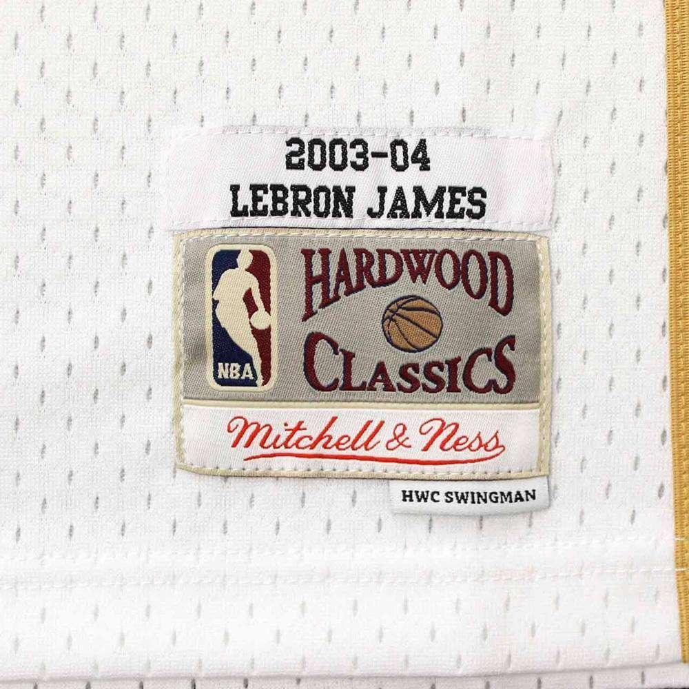 Mitchell And Ness Jerseys Lebron James Cleveland Cavaliers Mitchell & Ness NBA Swingman Jersey - White