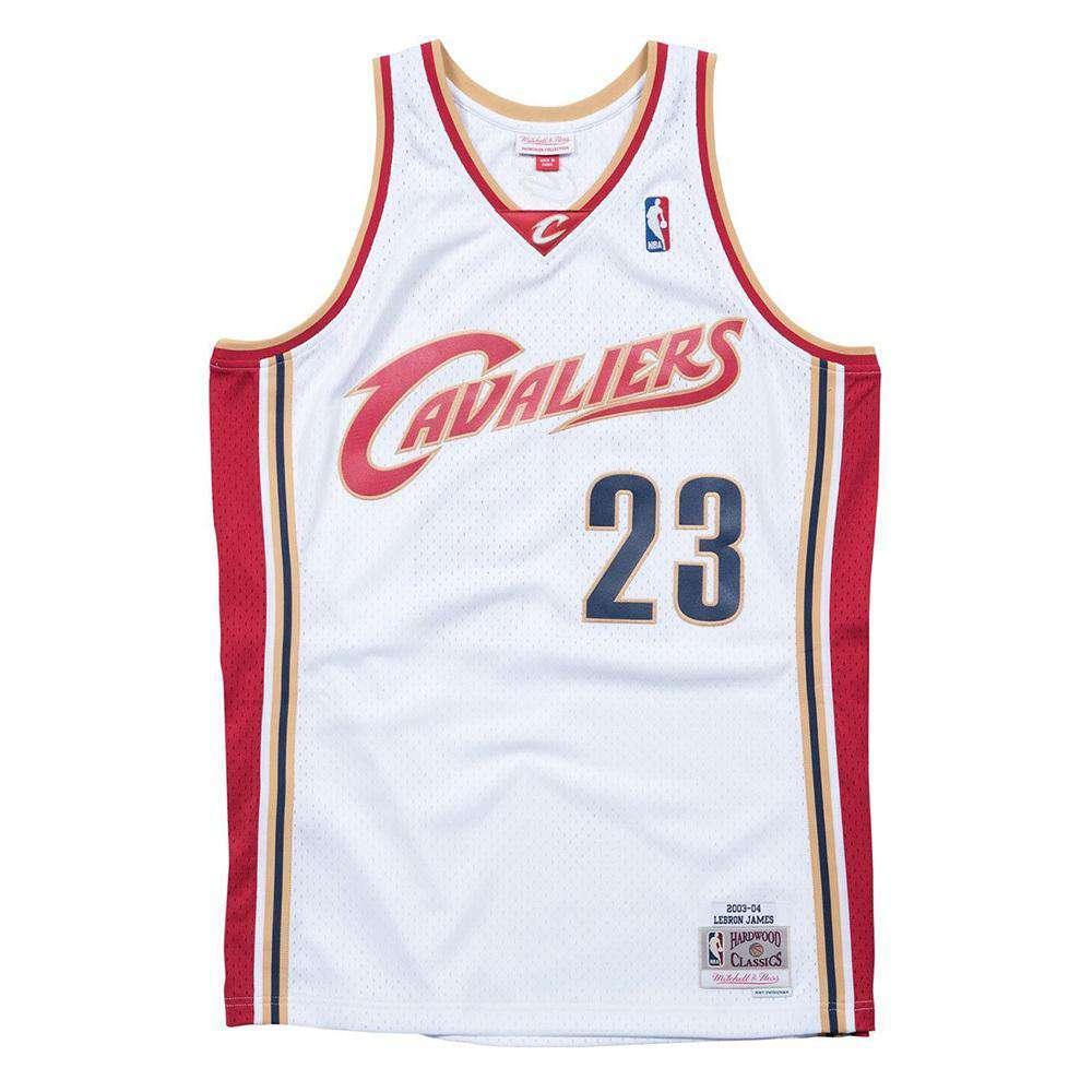 Mitchell And Ness Jerseys Lebron James Cleveland Cavaliers Mitchell & Ness NBA Swingman Jersey - White