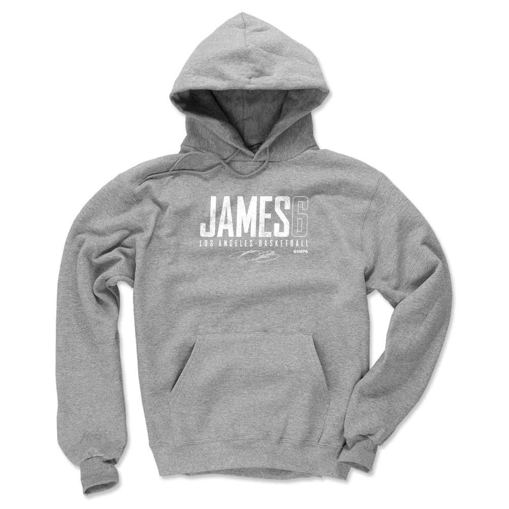 500 Level Jumpers LeBron James Los Angeles Lakers 500 Level NBA Elite Hoodie Jumper - Grey