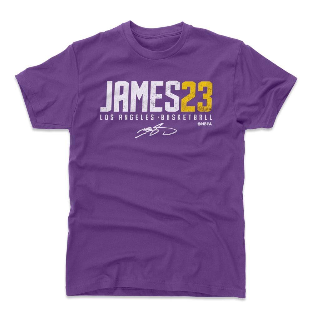 500 Level T-Shirts LeBron James Los Angeles Lakers 500 Level NBA Name T-Shirt - Purple