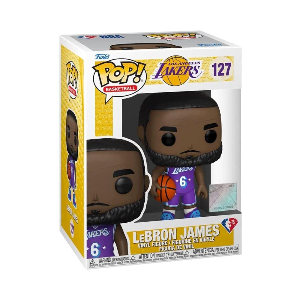 Funko Figures LeBron James Los Angeles Lakers Funko NBA 21-22 City Edition Pop Figure - Purple