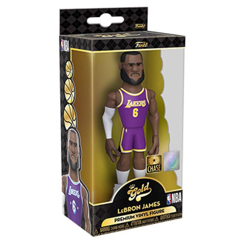Funko Figures LeBron James Los Angeles Lakers Funko NBA 5" City Vinyl Gold Figure - Purple