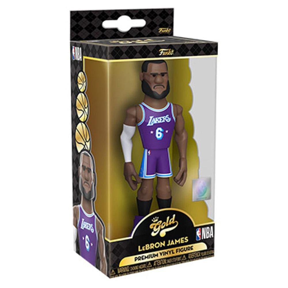 Funko Figures LeBron James Los Angeles Lakers Funko NBA 5" City Vinyl Gold Figure - Purple