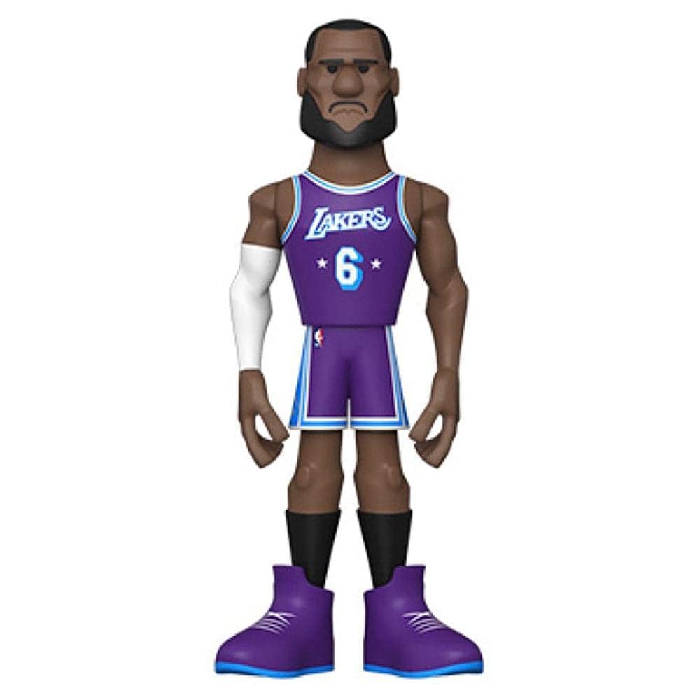 Funko Figures LeBron James Los Angeles Lakers Funko NBA 5" City Vinyl Gold Figure - Purple