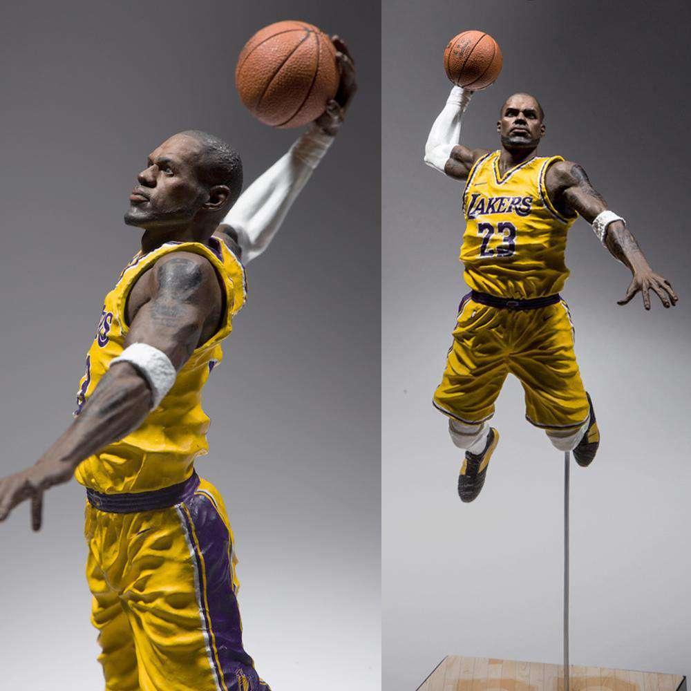 McFarlane Toys Figures LeBron James Los Angeles Lakers McFarlane NBA 2K19 Series 7" Figure - Gold