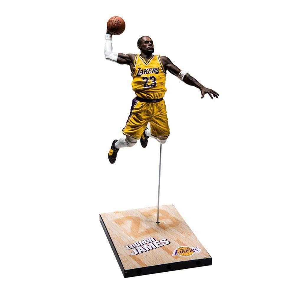McFarlane Toys Figures LeBron James Los Angeles Lakers McFarlane NBA 2K19 Series 7" Figure - Gold