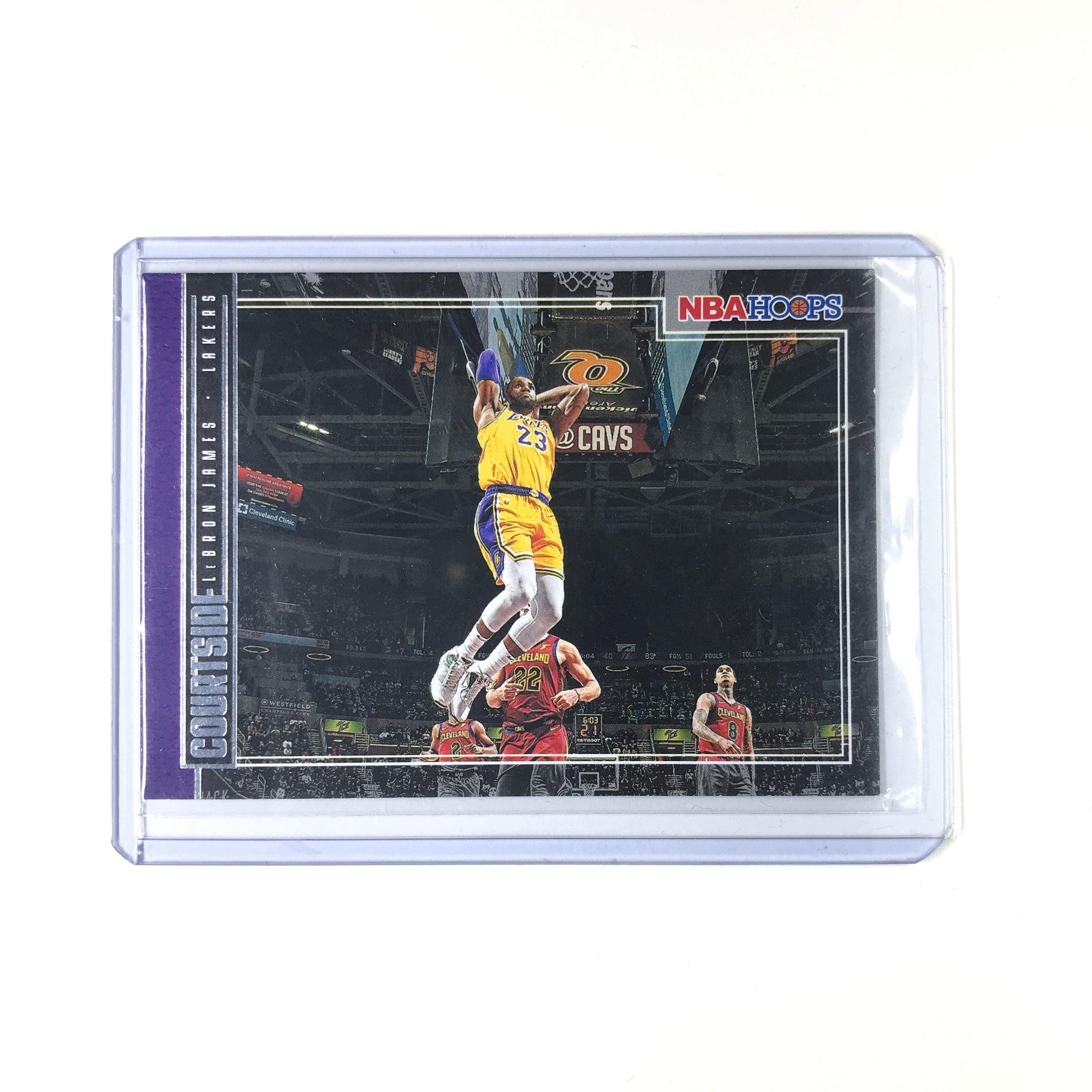 Panini Cards LeBron James Los Angeles Lakers Panini 19-20 NBA Hoops Courtside Insert Card