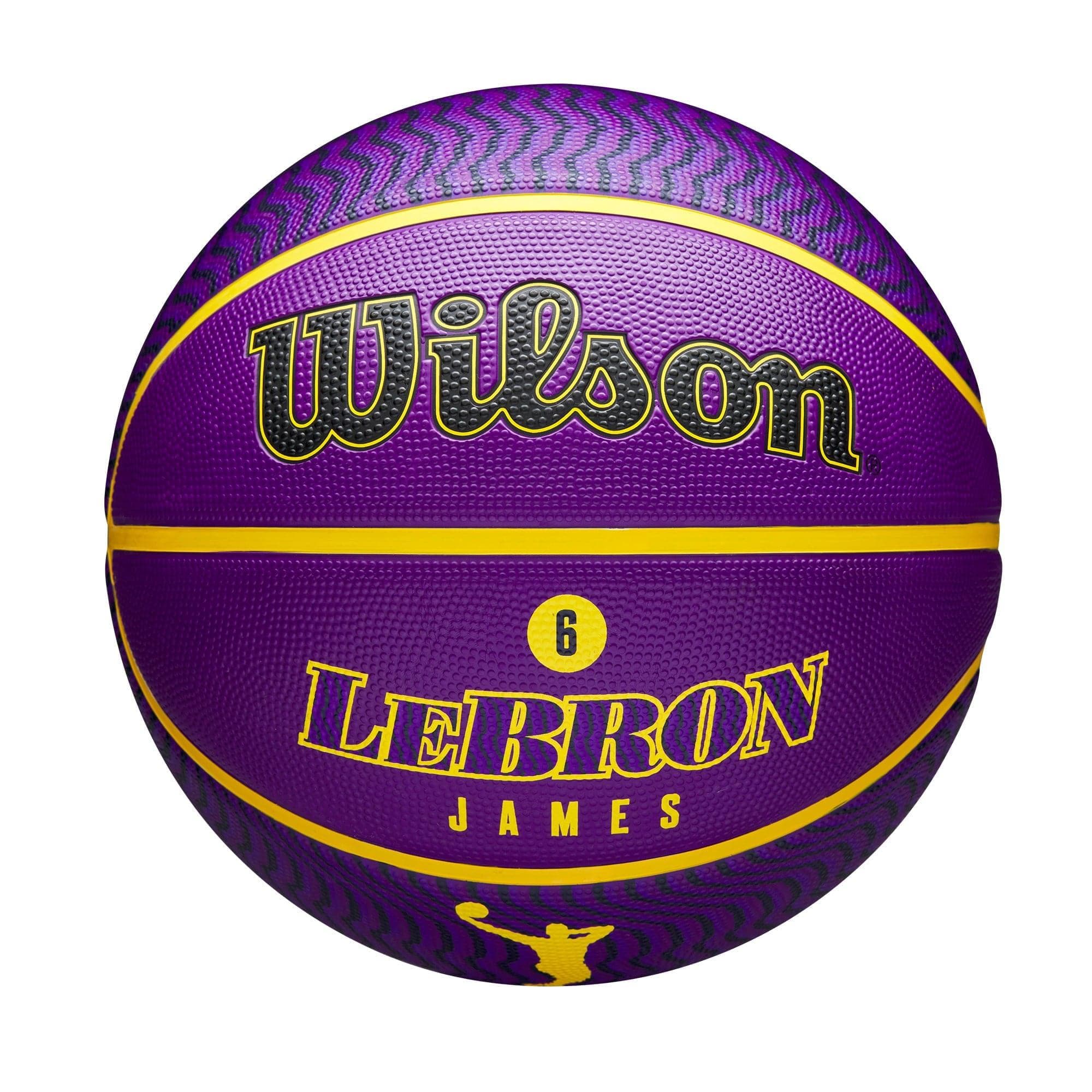 Wilson Sporting Goods Balls LeBron James Los Angeles Lakers Wilson NBA Icon #6 Full Size Basketball - Purple