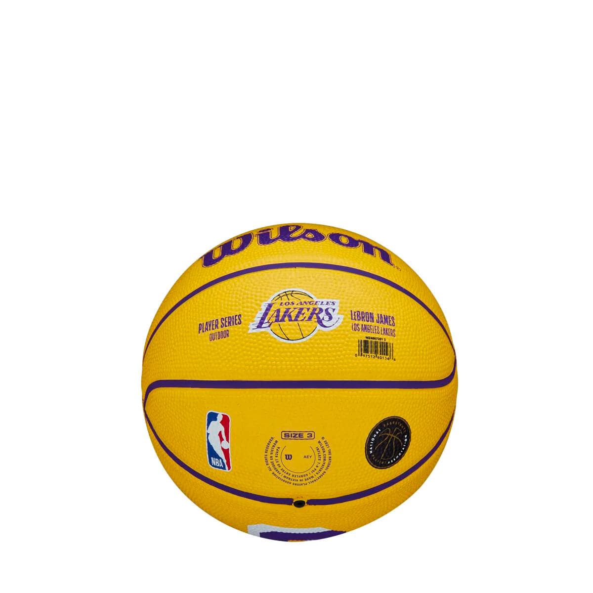 Wilson Sporting Goods Balls LeBron James Los Angeles Lakers Wilson NBA Mini Player Basketball - Gold