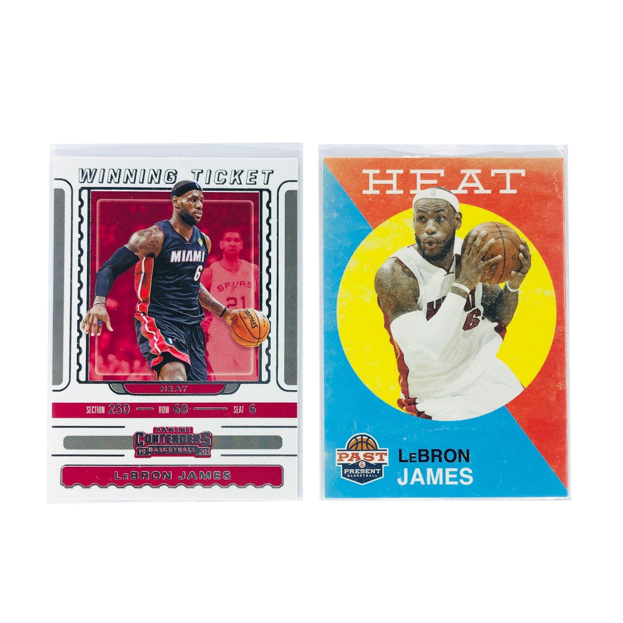 Panini Cards LeBron James Miami Heat Panini NBA 2 Card Insert Set