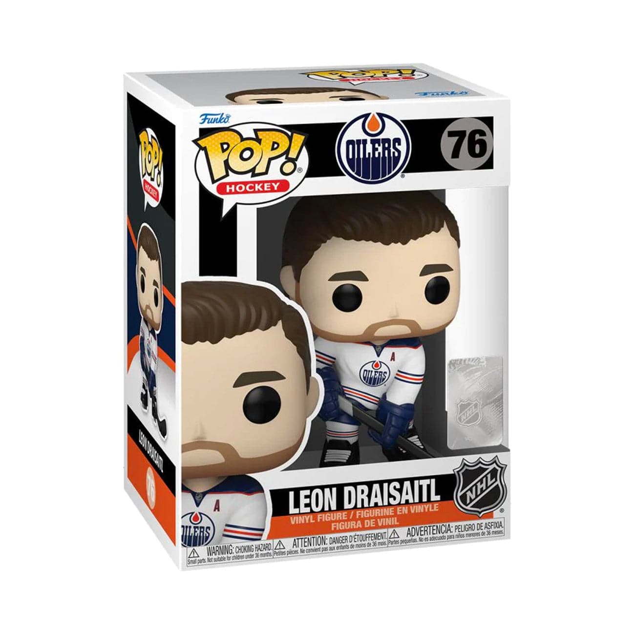 Funko Figures Leon Draisaitl Edmonton Oilers Funko NHL Pop Vinyl Figure - White