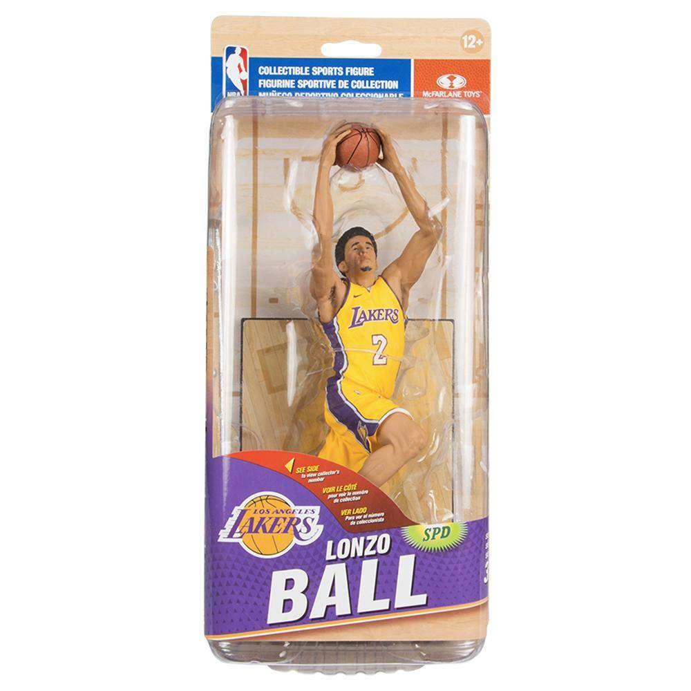 McFarlane Toys Figures Lonzo Ball Los Angeles Lakers McFarlane NBA Series 32 7" Figure - Gold