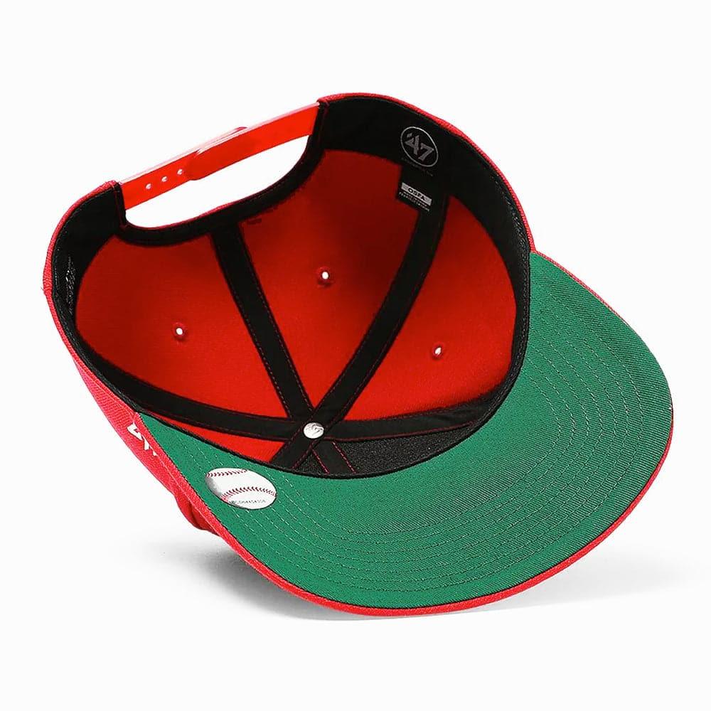 47 Brand Caps Los Angeles Angels ‘47 MLB Team MVP DP Pre-Curved Snapback Hat - Red