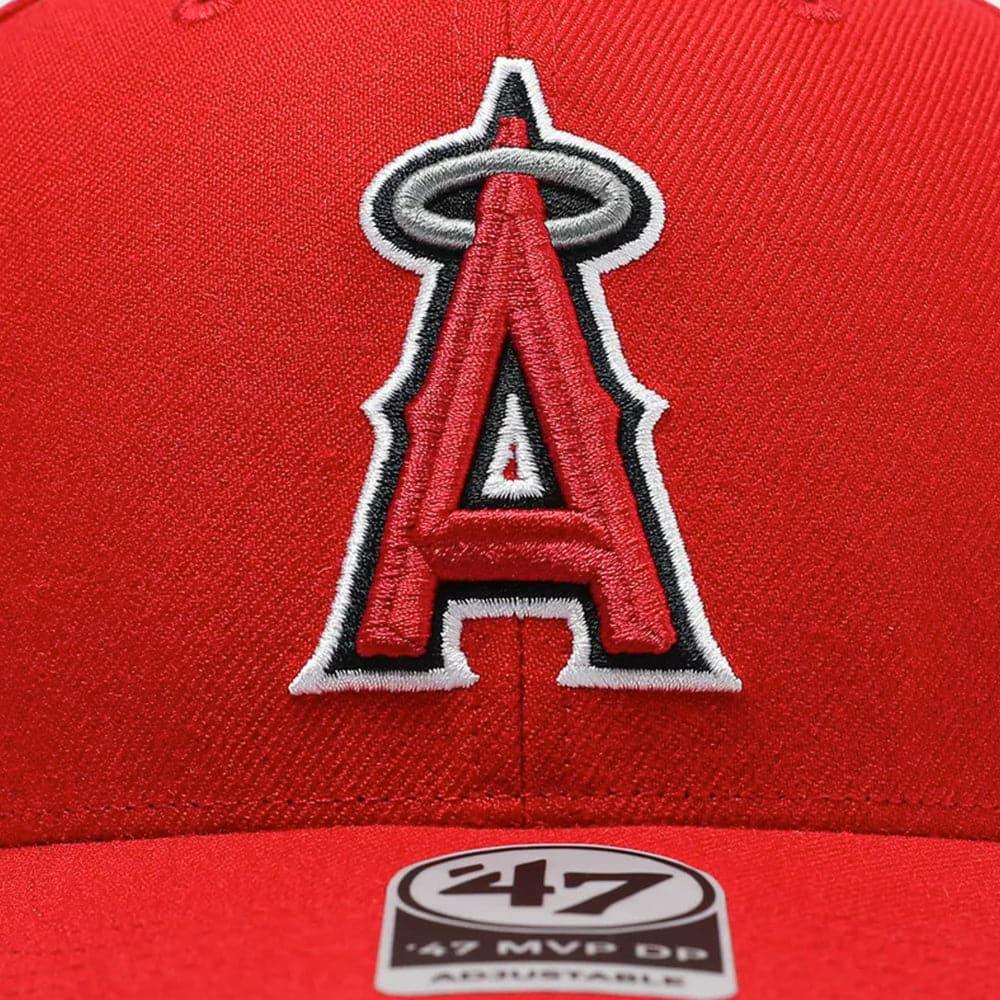 47 Brand Caps Los Angeles Angels ‘47 MLB Team MVP DP Pre-Curved Snapback Hat - Red