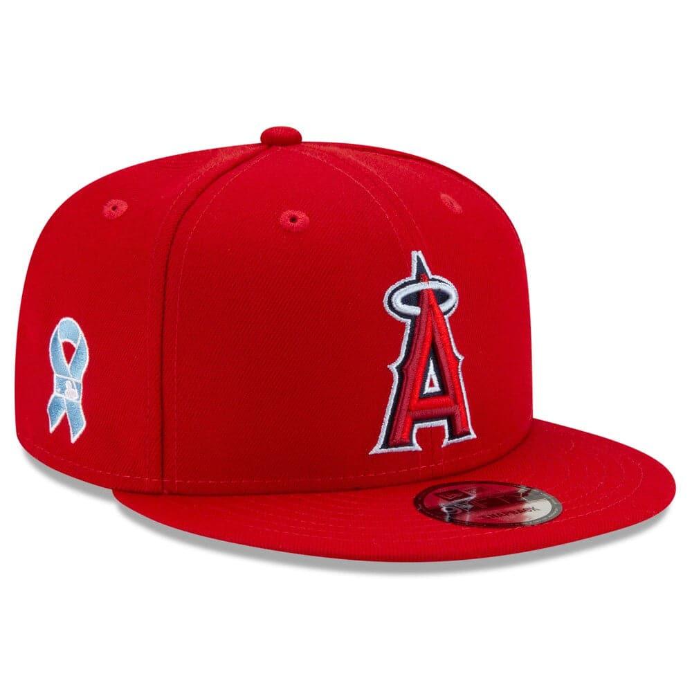 New Era Caps Los Angeles Angels New Era MLB 2021 Fathers Day 9FIFTY Snapback Hat - Red