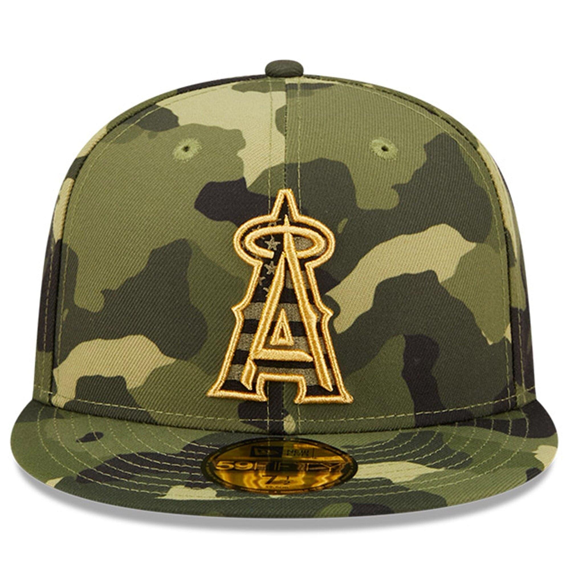 New Era Caps Los Angeles Angels New Era MLB 2022 Armed Forces 59FIFTY Fitted Hat - Camo