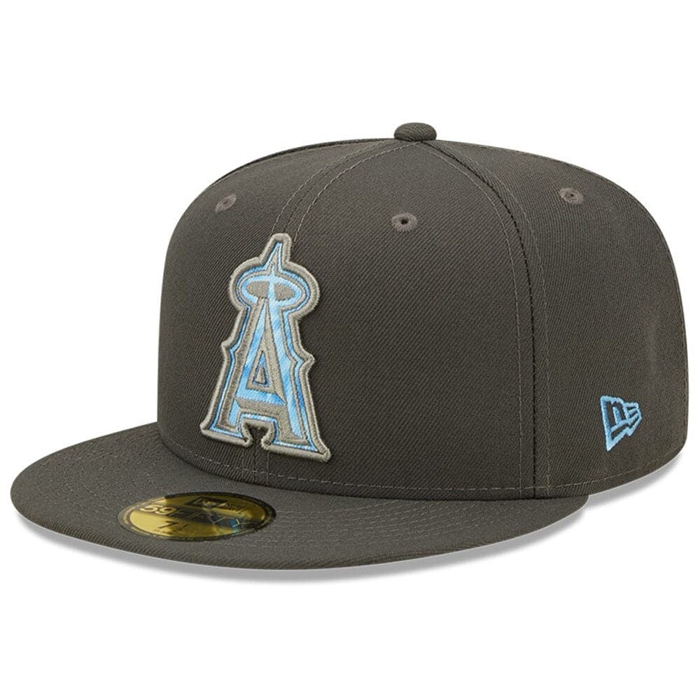 New Era Caps Los Angeles Angels New Era MLB 2022 Fathers Day 59FIFTY Fitted Hat - Graphite