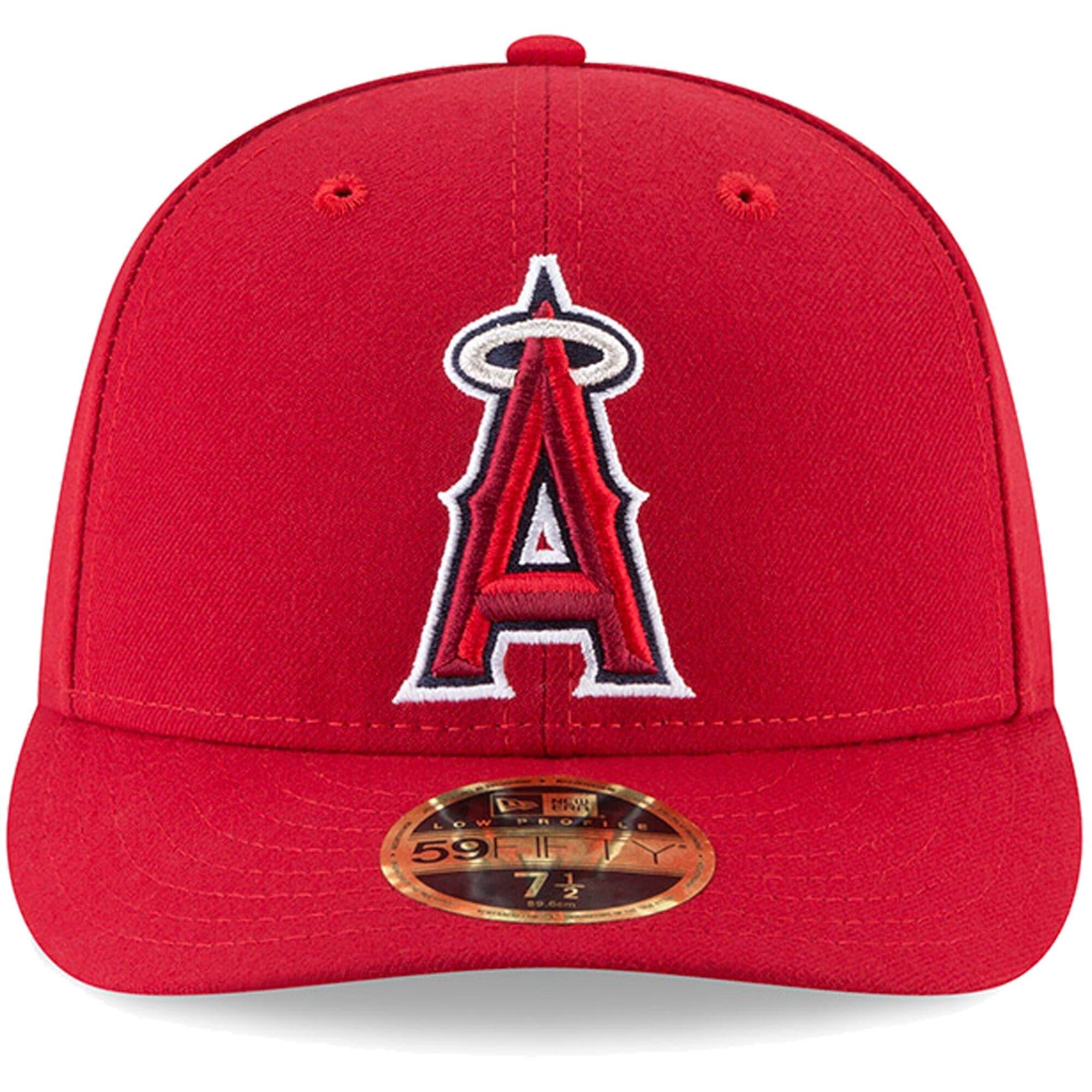 New Era Caps Los Angeles Angels New Era MLB AC On-Field Game Low Profile 59FIFTY Fitted Hat - Red