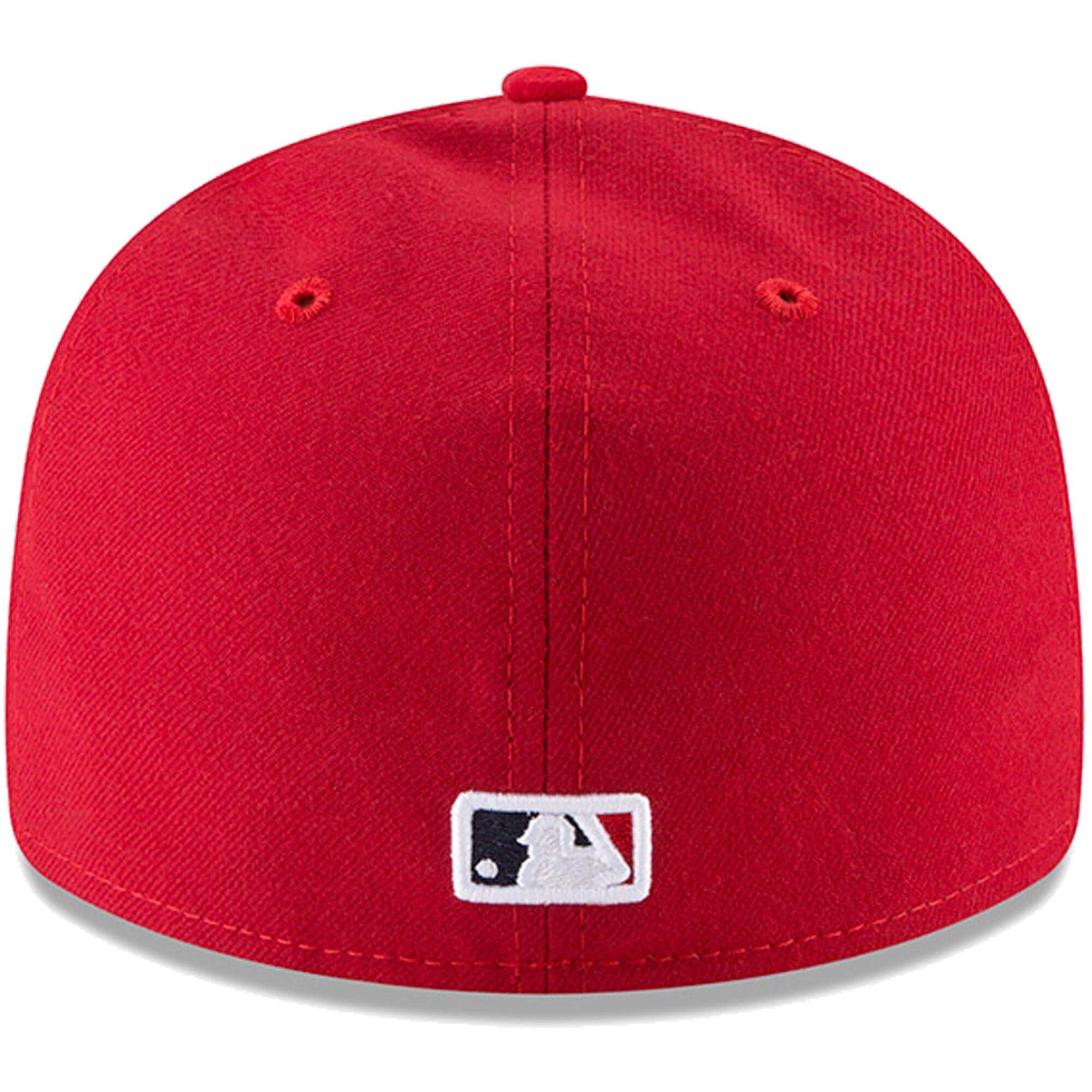 New Era Caps Los Angeles Angels New Era MLB AC On-Field Game Low Profile 59FIFTY Fitted Hat - Red
