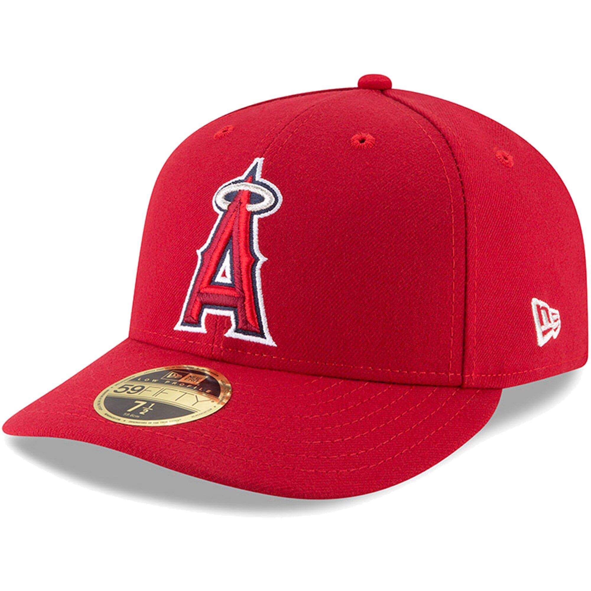 New Era Caps Los Angeles Angels New Era MLB AC On-Field Game Low Profile 59FIFTY Fitted Hat - Red