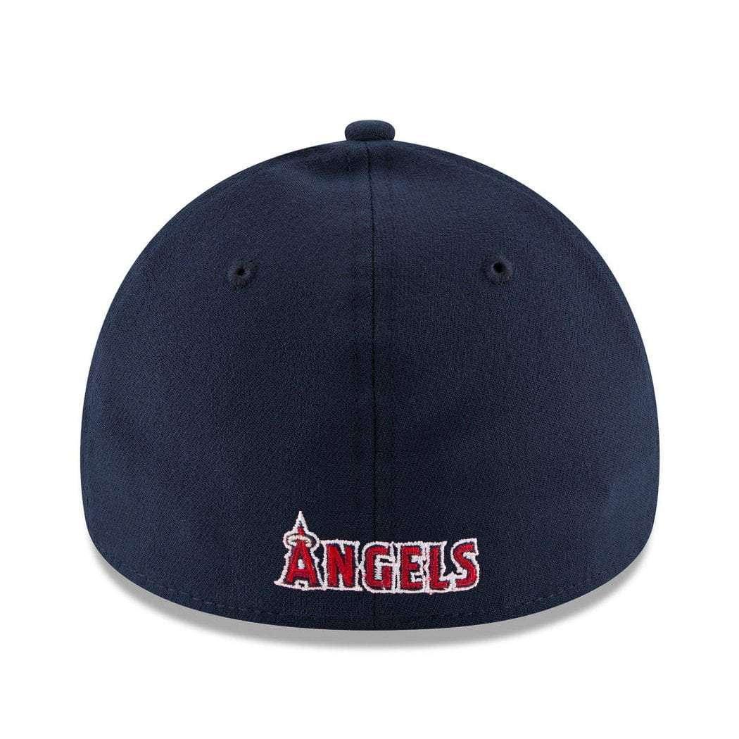 New Era Caps Los Angeles Angels New Era MLB Alt Logo 39THIRTY Stretch-Fit Curve Hat - Navy