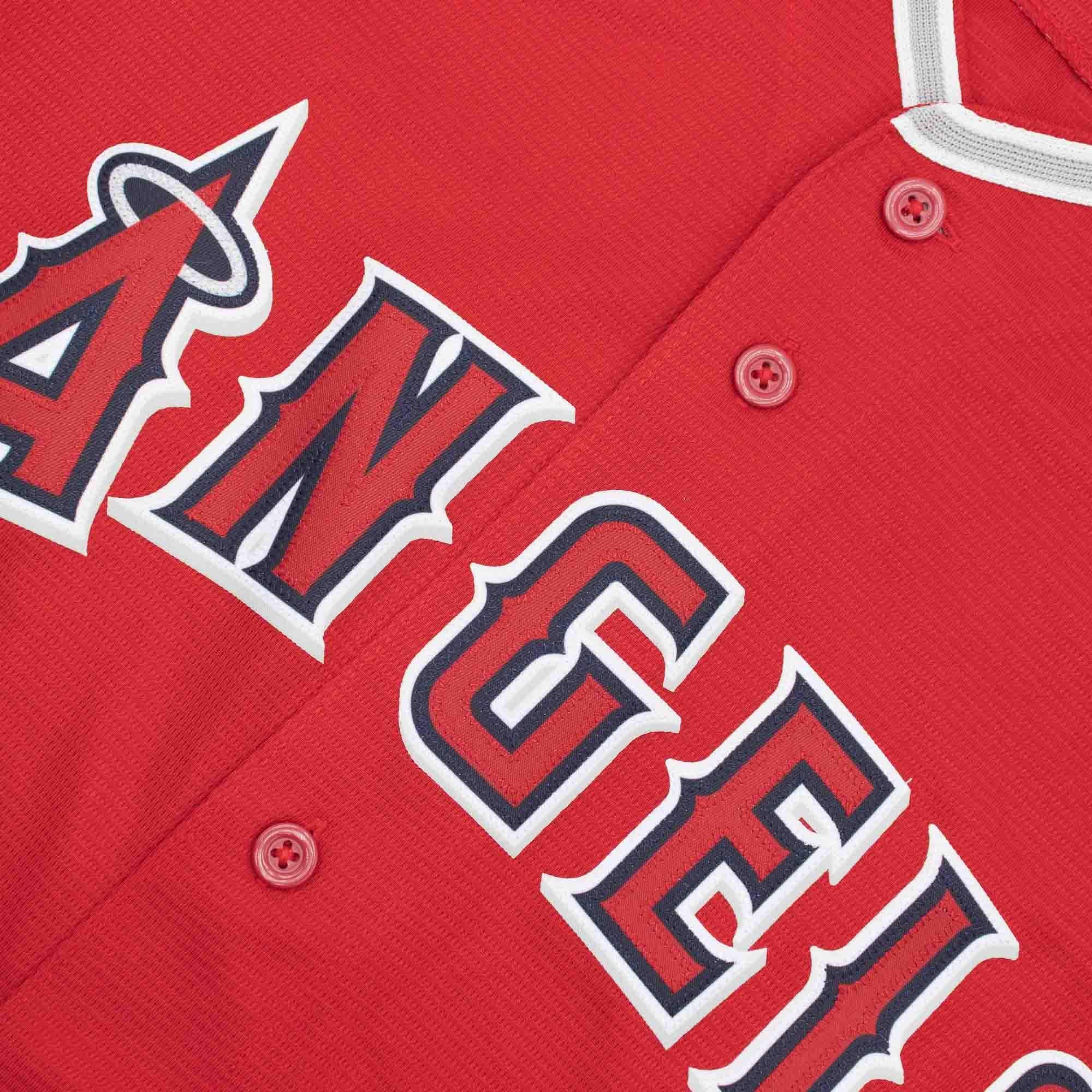 Nike Jerseys Los Angeles Angels Nike MLB Road Replica Jersey - Red