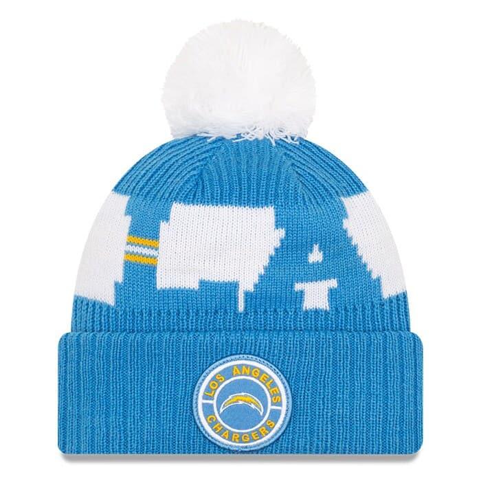 New Era Beanies Los Angeles Chargers New Era NFL 2020 Team Colour Sideline Knit Beanie - Blue