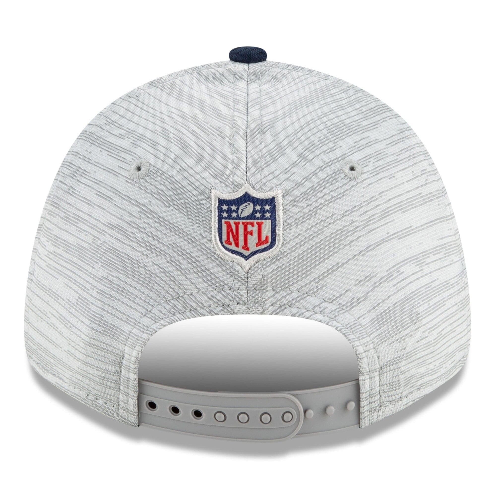 New Era Caps Los Angeles Chargers New Era NFL 2021 Training Camp 9FORTY Curve Stretch Snapback Hat - Grey