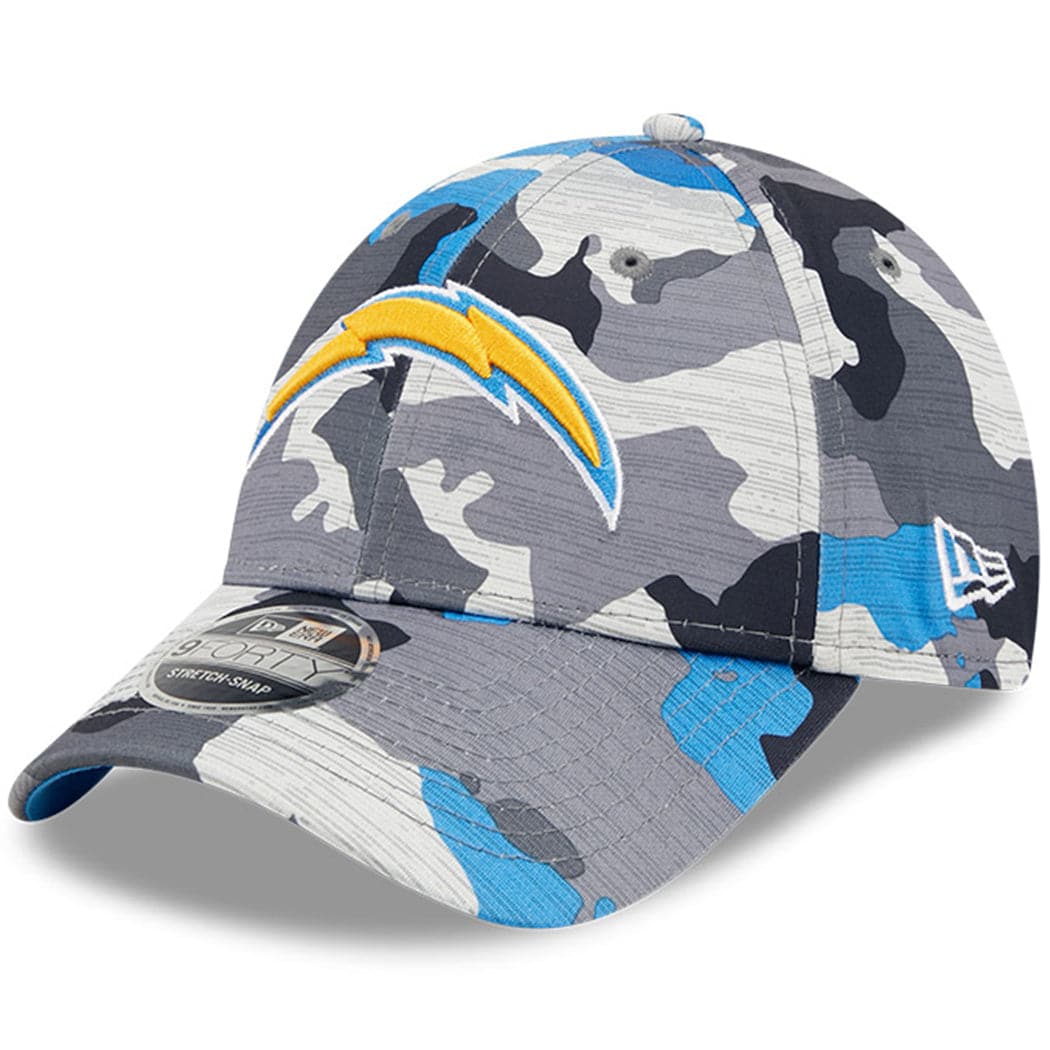 New Era Caps Los Angeles Chargers New Era NFL 22 Training Camp 9FORTY Stretch Snap Hat - Camo