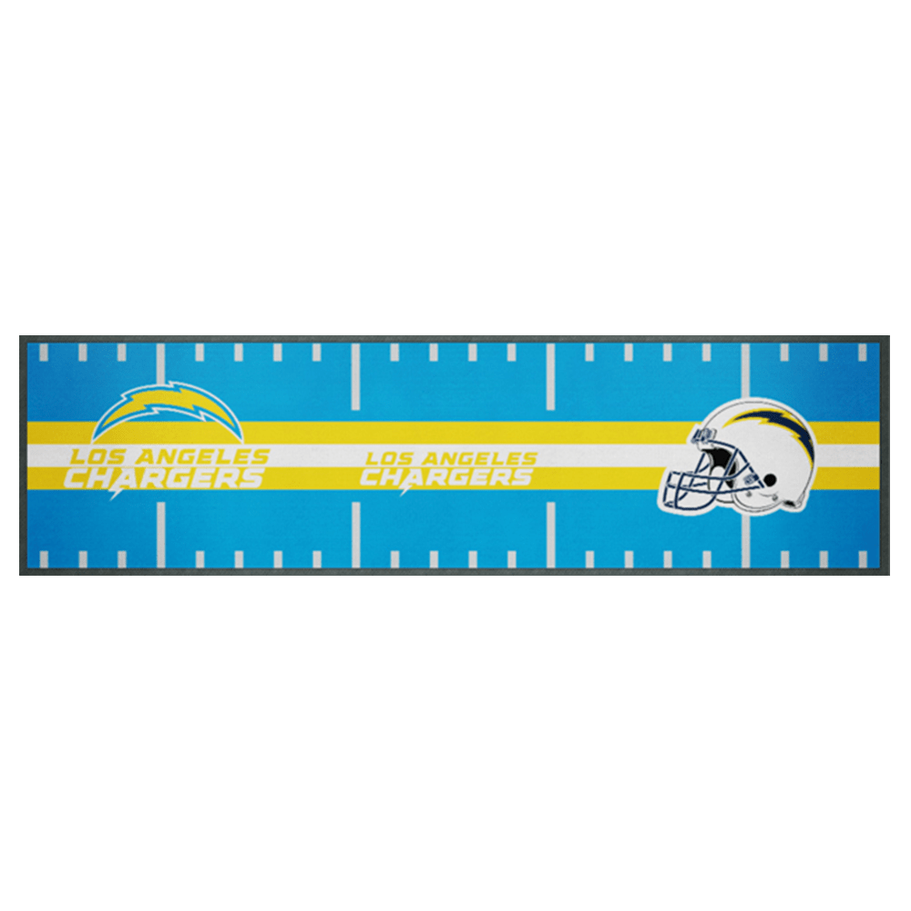 NFL Branded Accessories Los Angeles Chargers NFL Team Field 90 x 25cm Bar Runner/Mat