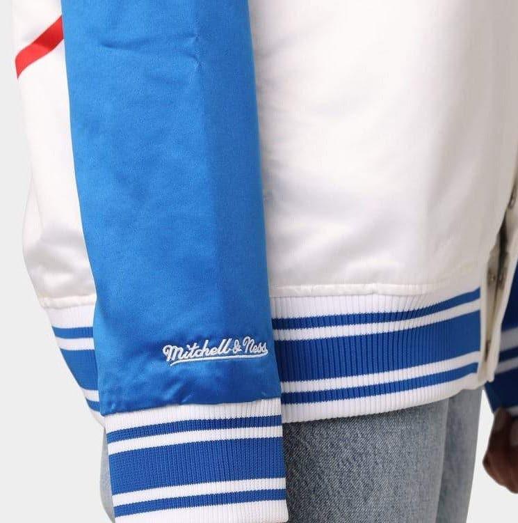 Mitchell And Ness Jackets Los Angeles Clippers Mitchell & Ness NBA Colossal Premium HWC Jacket - White