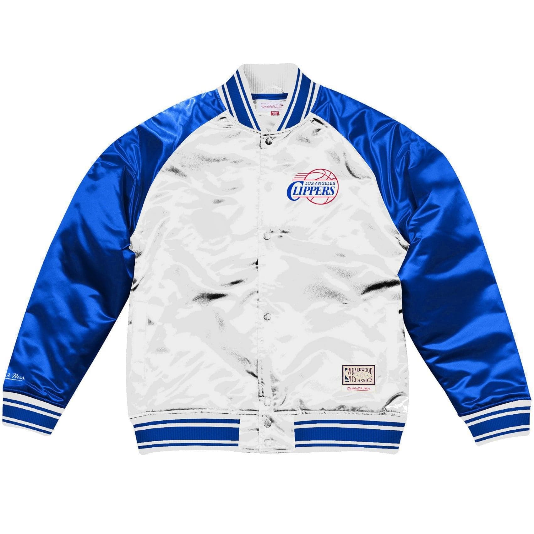 Mitchell And Ness Jackets Los Angeles Clippers Mitchell & Ness NBA Colossal Premium HWC Jacket - White