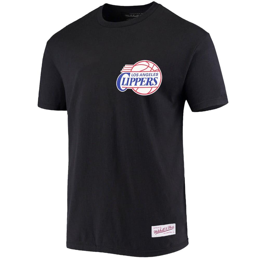 Mitchell And Ness T-Shirts Los Angeles Clippers Mitchell & Ness NBA HWC Retro Repeat T-Shirt - Black