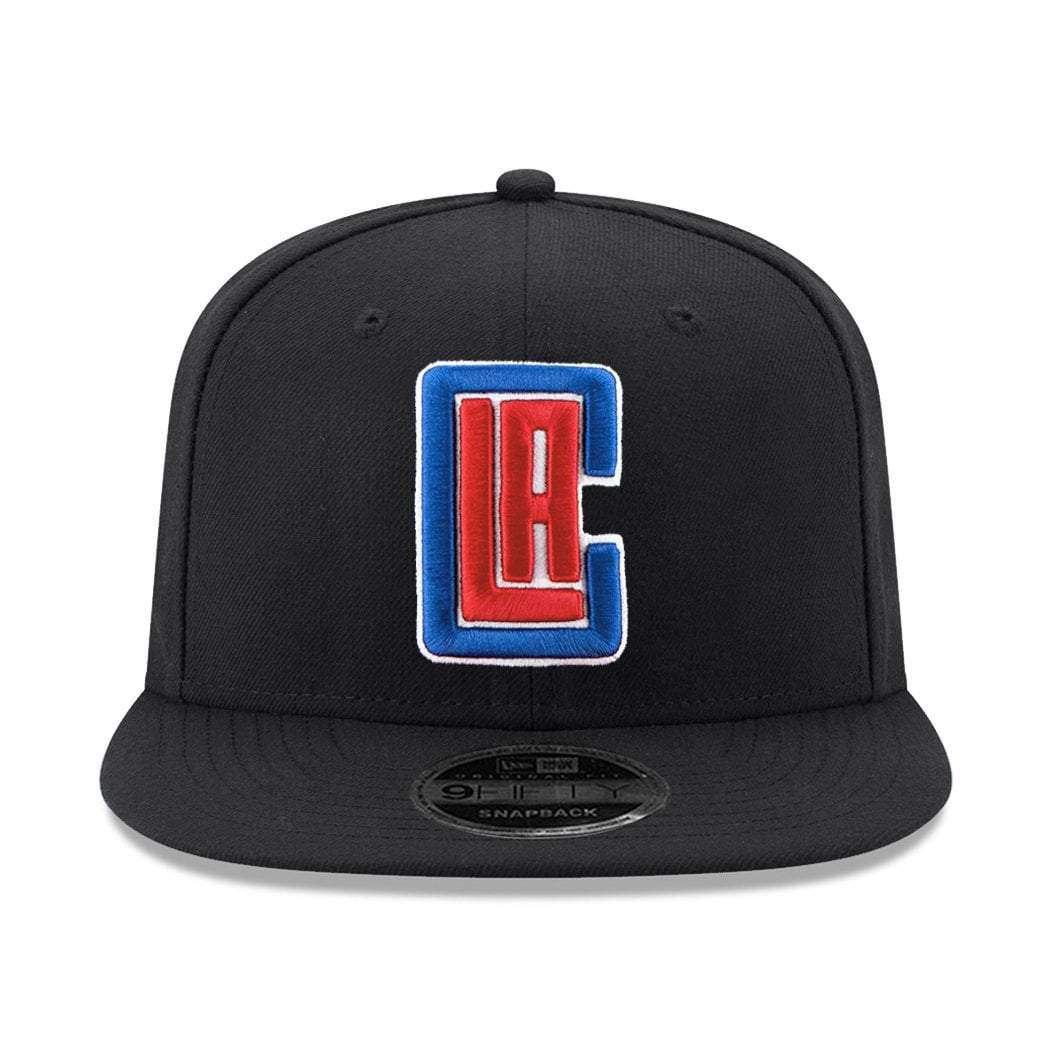 New Era Caps Los Angeles Clippers New Era NBA Team Logo OF 9FIFTY Snapback Hat - Black